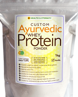 Ayurvedic Whey Protein Powder – Low Lactose Only 1.6%